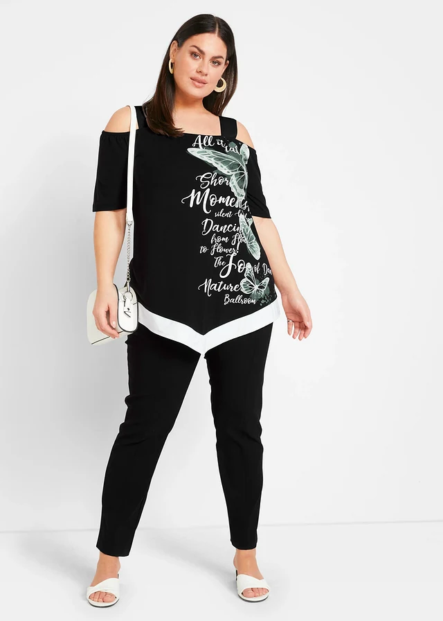 Stretch broek • zwart plus size • product-page.page-title-suffix