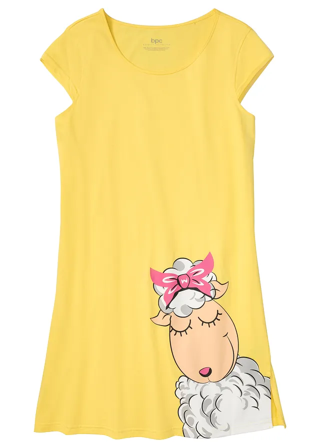 Nočná košeľa, krátka, z čistej bio bavlny