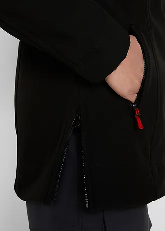 Stretch softshell jas, waterafstotend • zwart • bonprix online shop