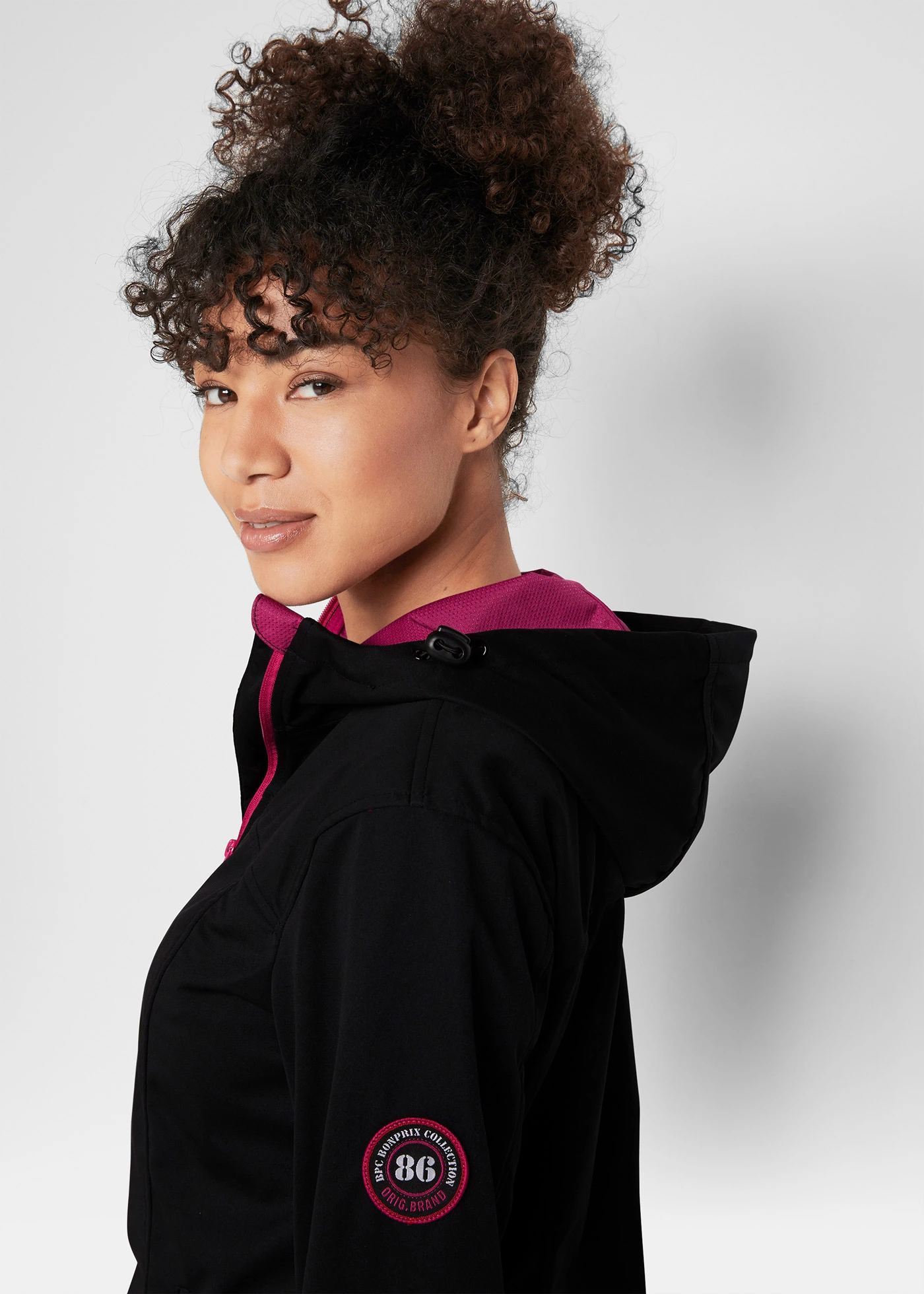 Lichte softshell jas • zwart • bonprix online shop