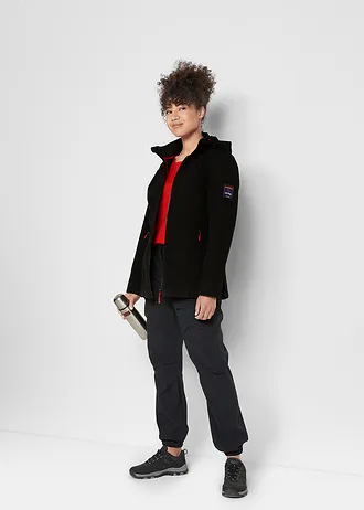 Veste softshell extensible, imperméable • noir • Boutique bonprix