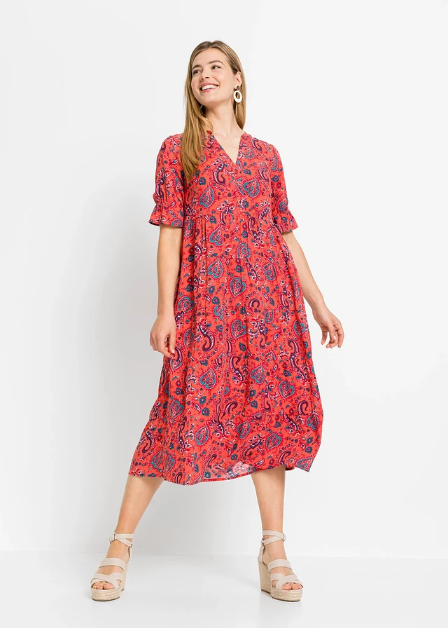 Midi jurk • rood • product-page.page-title-suffix