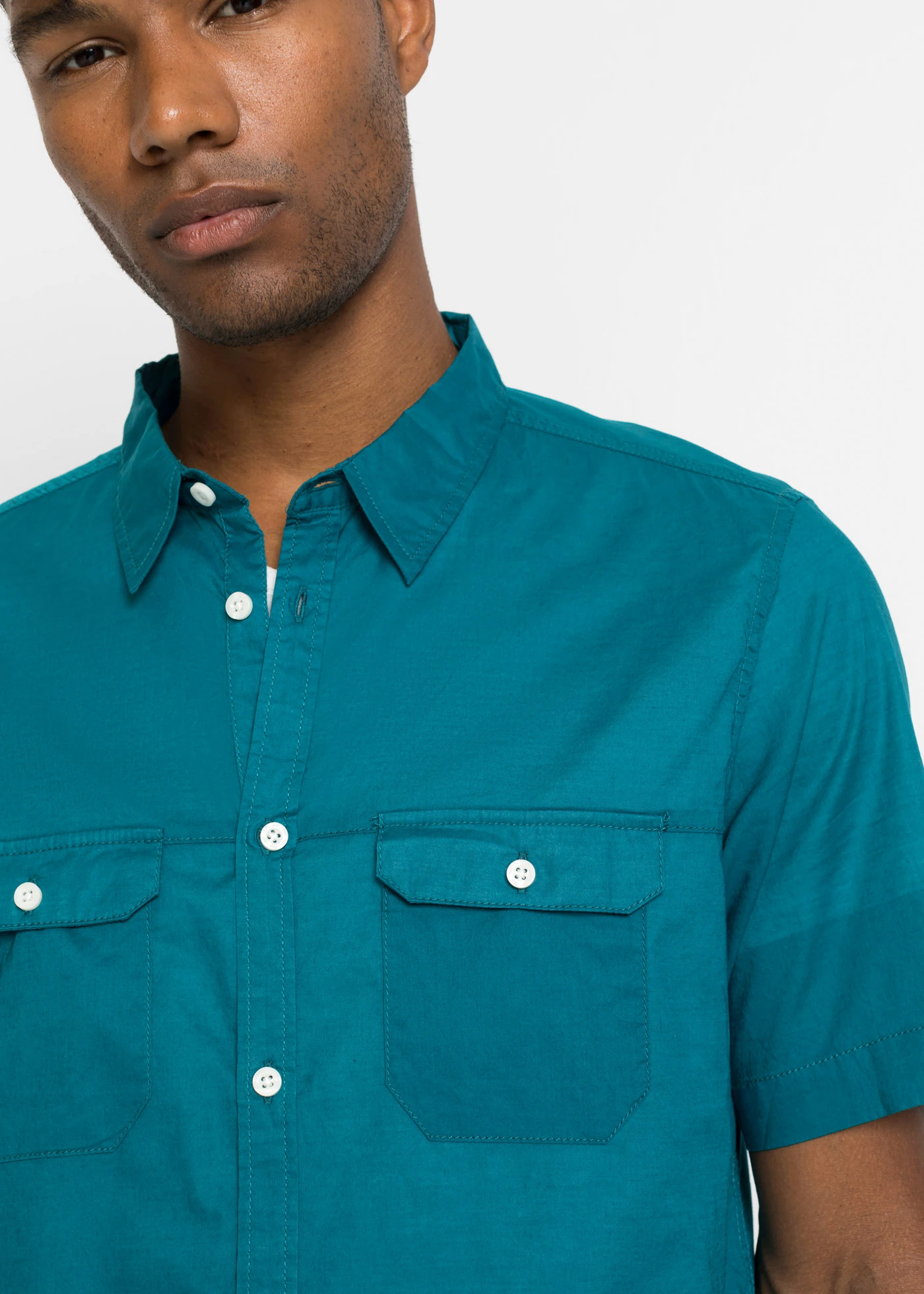 Lehká košile s krátkým rukávem • modrozelená • bonprix obchod