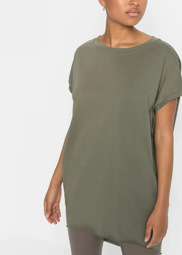 Longshirt van katoen • olijfgroen • product-page.page-title-suffix