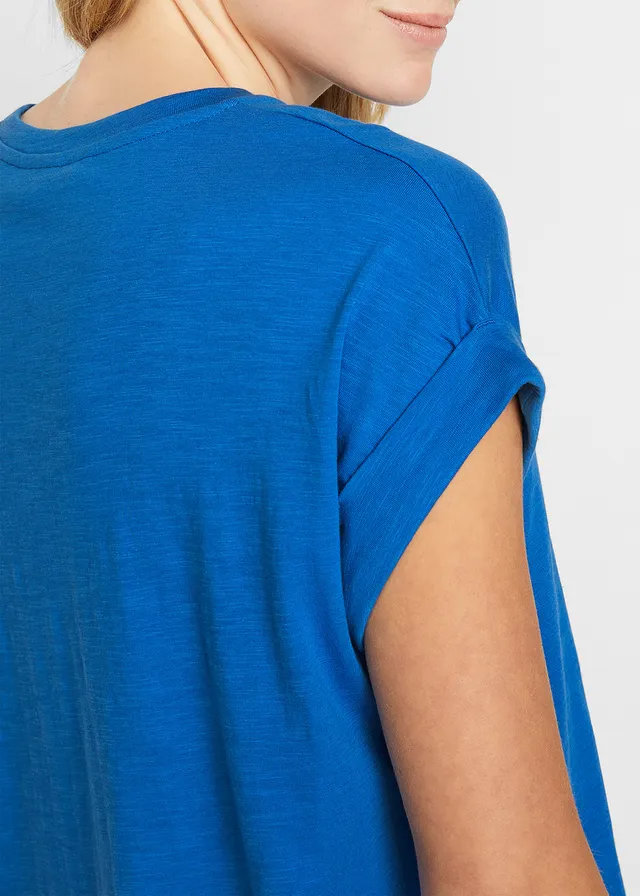 Longshirt van biologisch katoen (set van 2) • blauw+wit • product-page.page-title-suffix