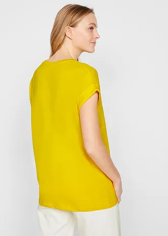 Dlouhé tričko z čisté organické bavlny (2 ks v balení) • žlutá/černá • bonprix obchod