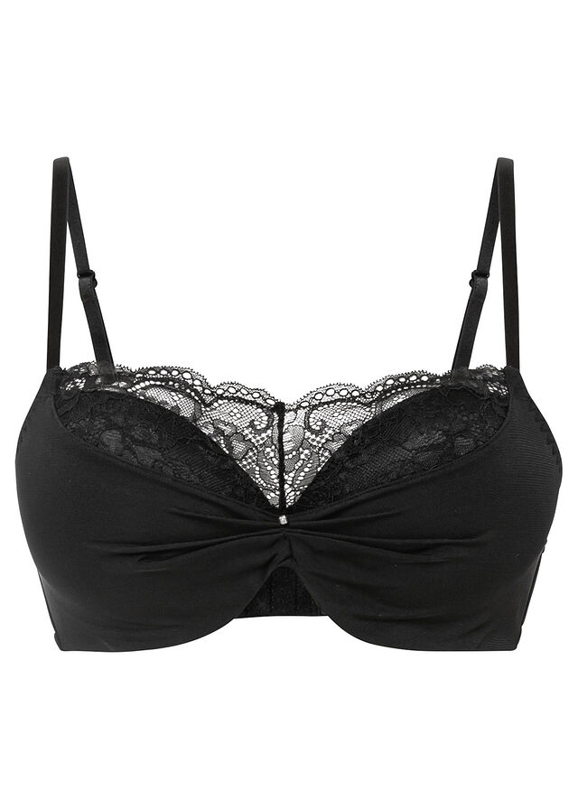 Push up bh met beugels • zwart • bonprix online shop