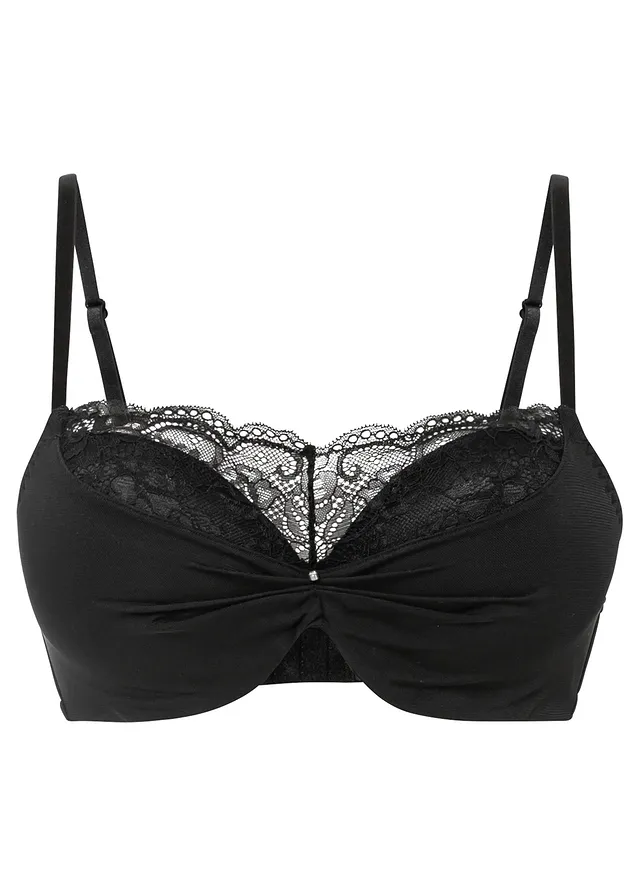 Soutien-gorge push-up à empiècement dentelle