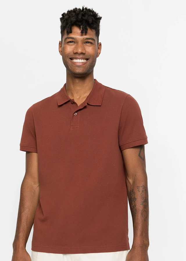 Piqué poloshirt van biologisch katoen