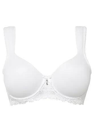 Vystužená podprsenka s vystuženými ramienkami • biela • obchod bonprix