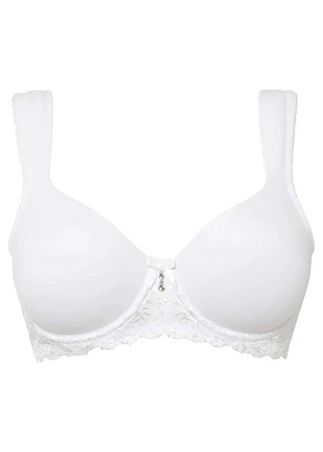 Sutien cu cupe și bretele căptușite • alb • magazin bonprix