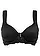 Vyztužená podprsenka s polstrovanými ramínky, barva: černá