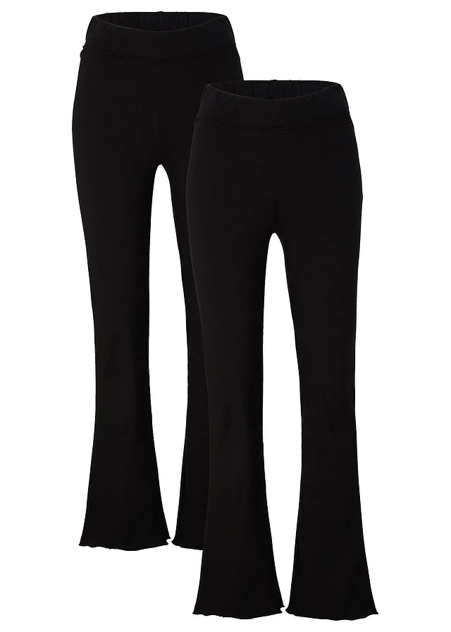 Legging lefelé bővülő szárral (2 db-os csomag)