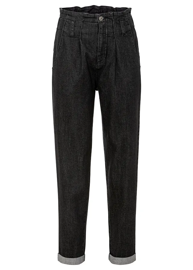 Jean mom extensible, taille haute
