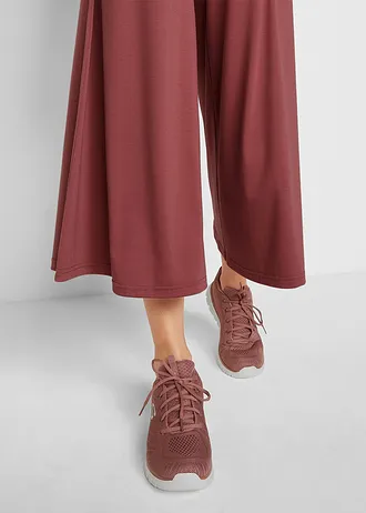 Kalhoty Culotte na doma, se širokými nohavicemi • jemně bobulová • bonprix obchod