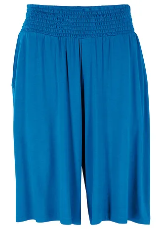 Bermuda en jersey viscose, Couleur: bleu arctique