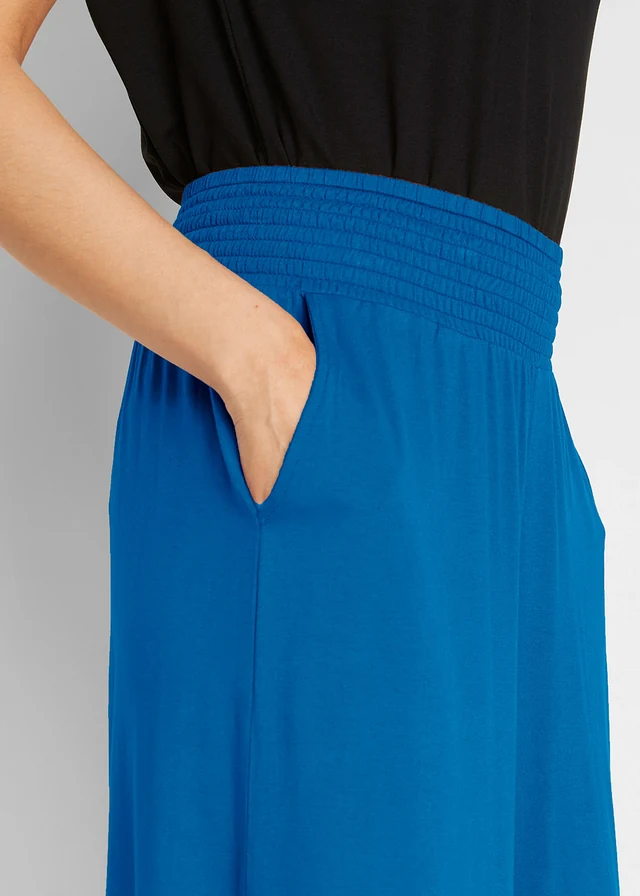 Wijde jersey bermuda in een viscosemix • arctisch blauw • product-page.page-title-suffix