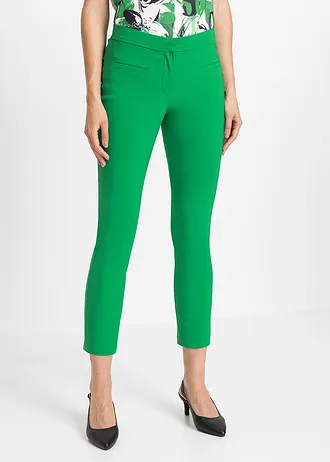 Pantalon 7/8 en bengaline • vert gazon • Boutique bonprix