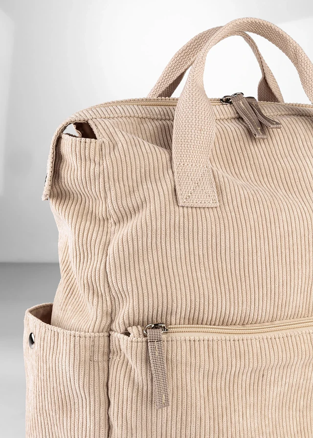 Sac à dos en velours côtelé • beige • product-page.page-title-suffix