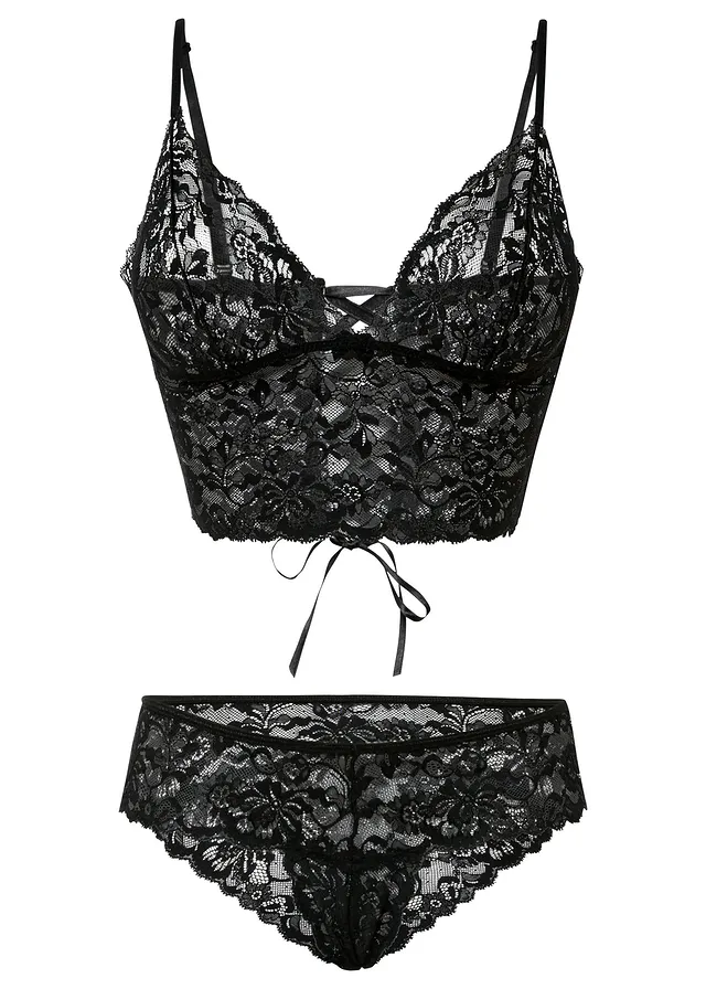 Bustier şi string ouvert (2piese)