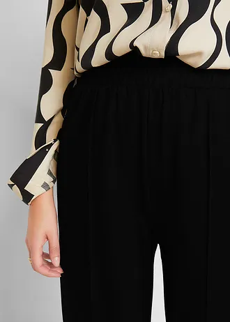 Jersey Marlene Dietrich broek • zwart • bonprix online shop