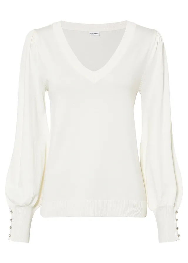 Jemne pletený pulóver z viskózového mixu