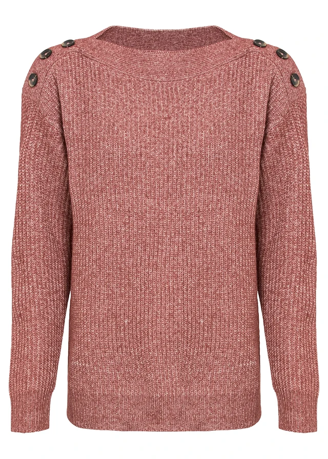 Oversized trui met knopen