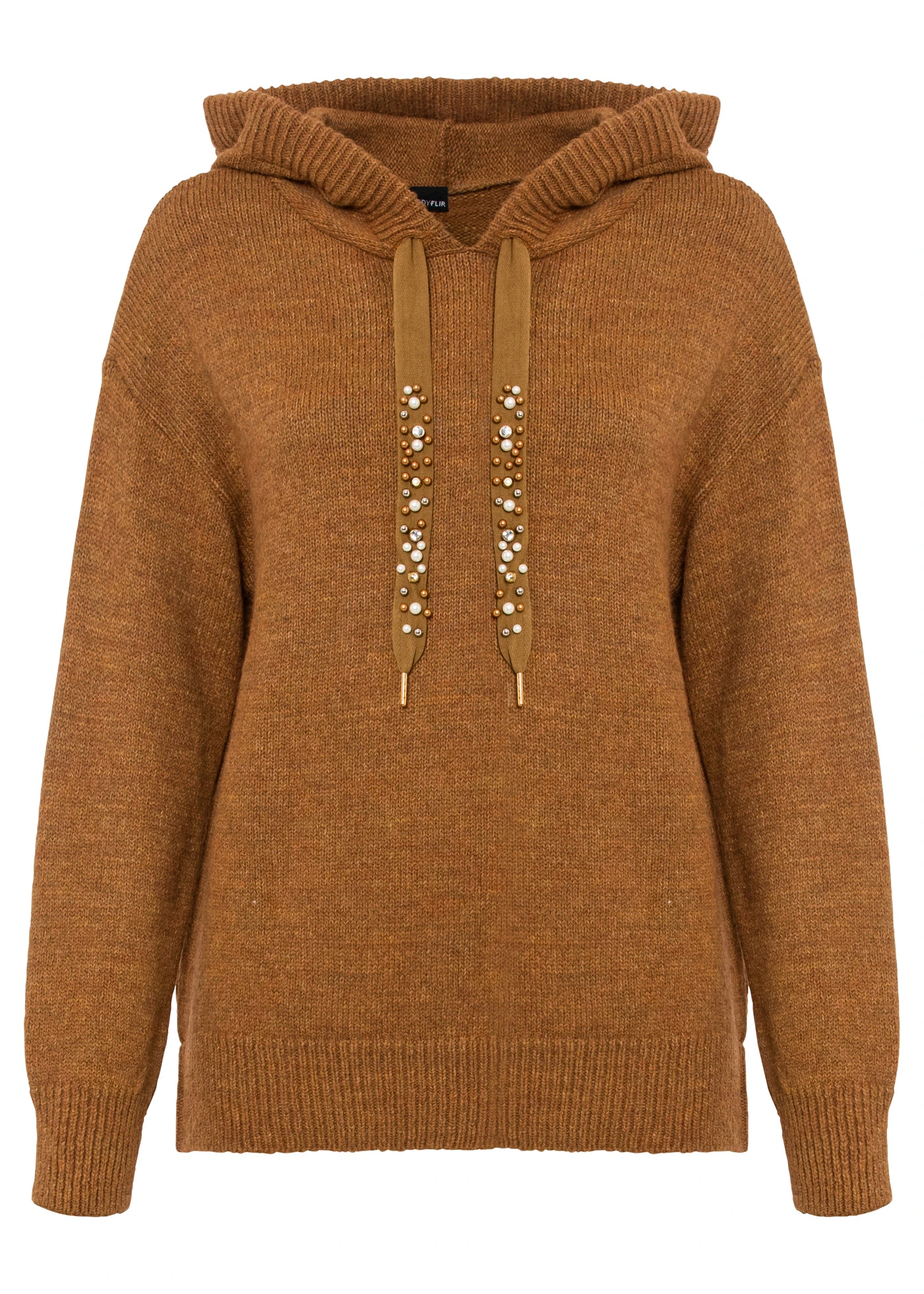 Oversize svetr • hnědá melír • bonprix obchod