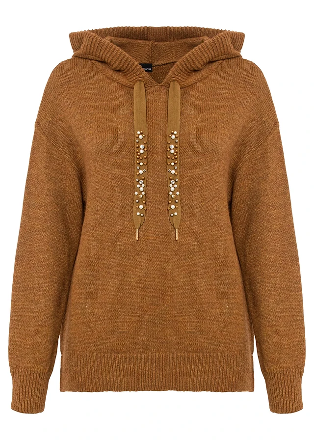Gebreide hoodie
