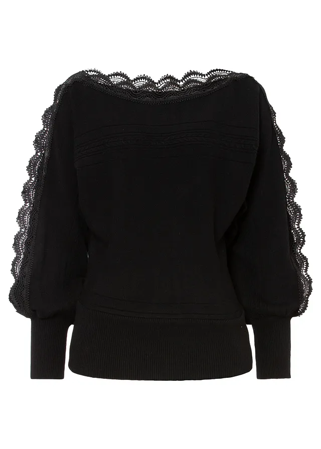 Jemne pletený pulóver z padavého viskózového mixu