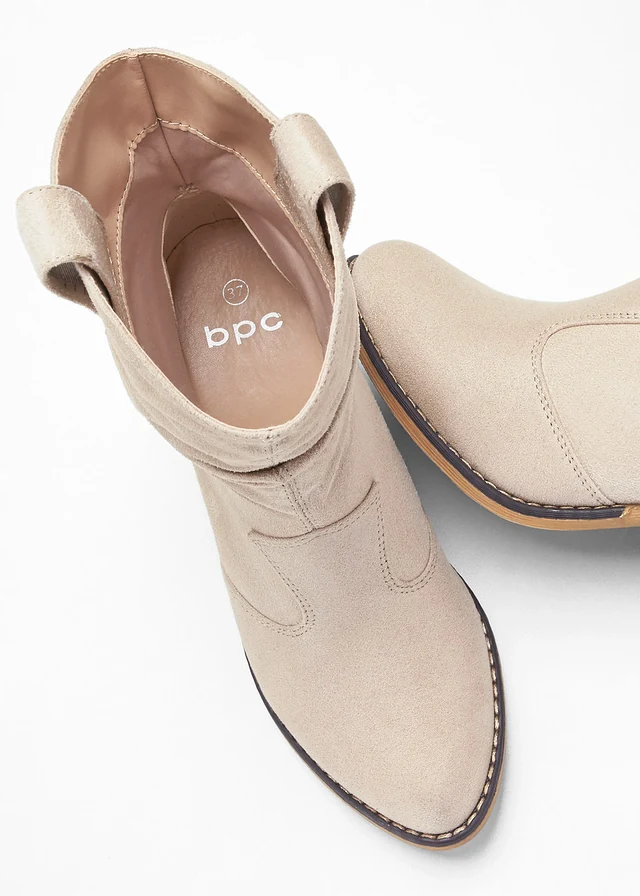 Bottines western à fronces • beige • product-page.page-title-suffix