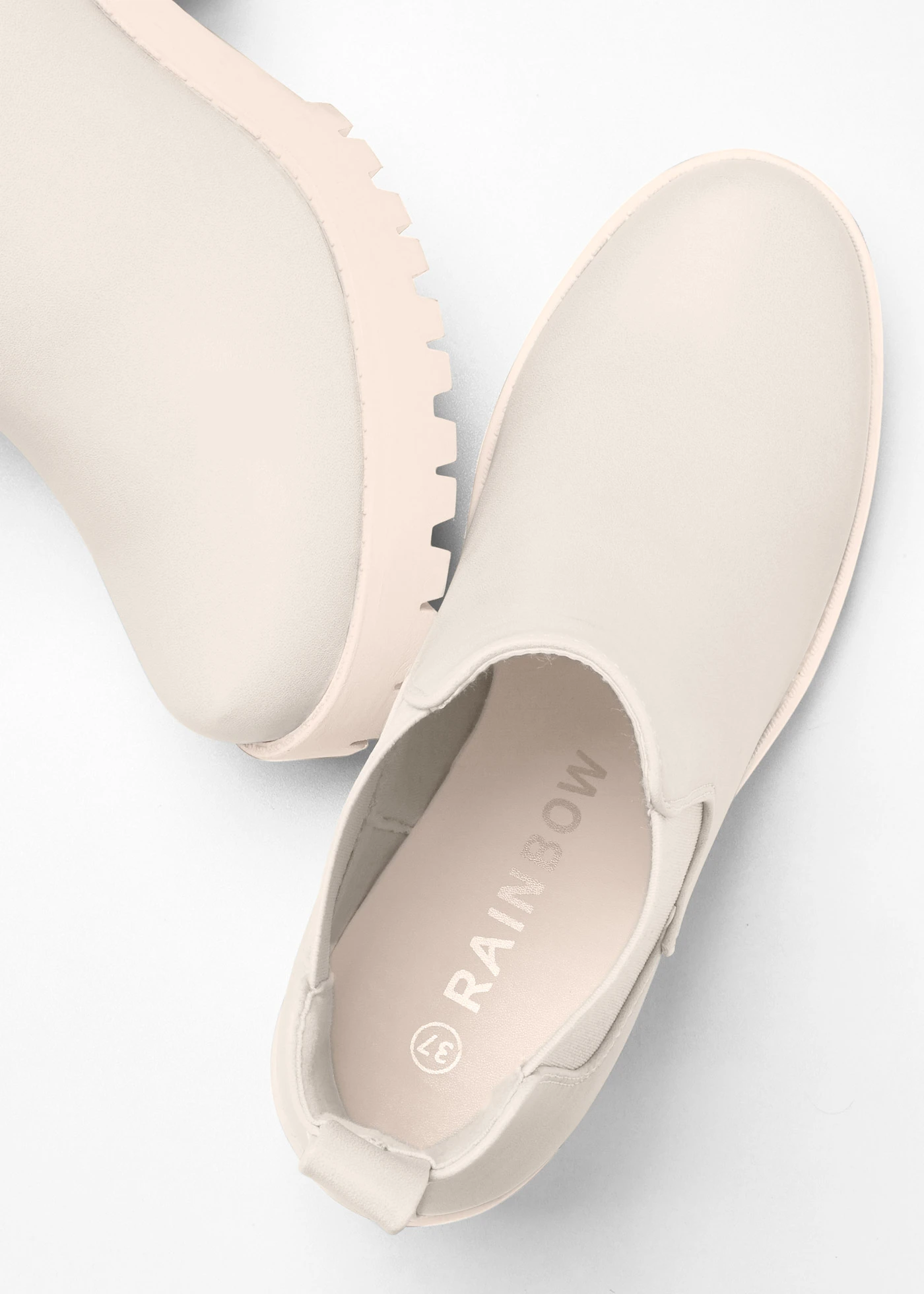 Bottines Chelsea à talon carré • beige • Boutique bonprix