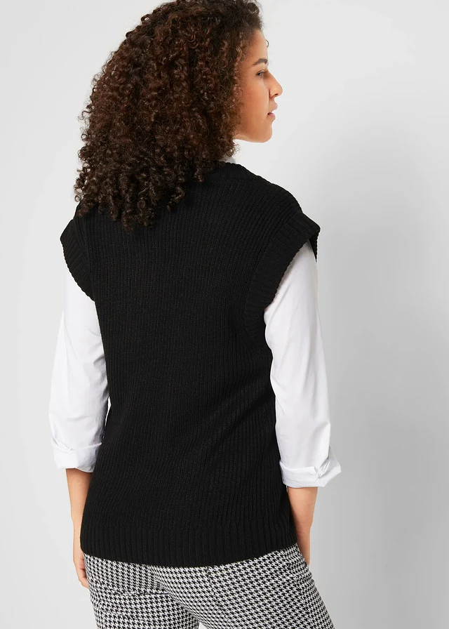 Pull sans manches, Couleur: noir