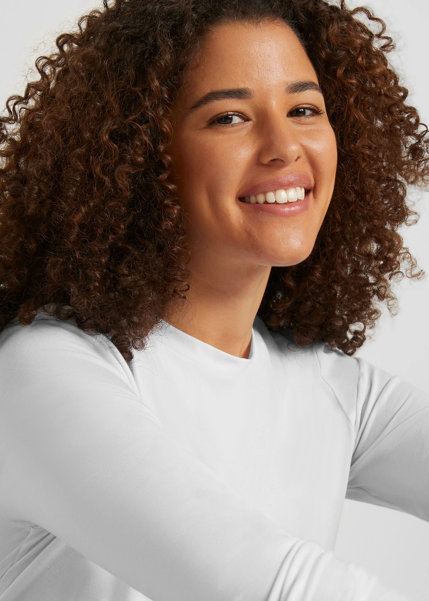 Lot de 2 T-shirts manches longues slim • blanc+noir • Boutique bonprix