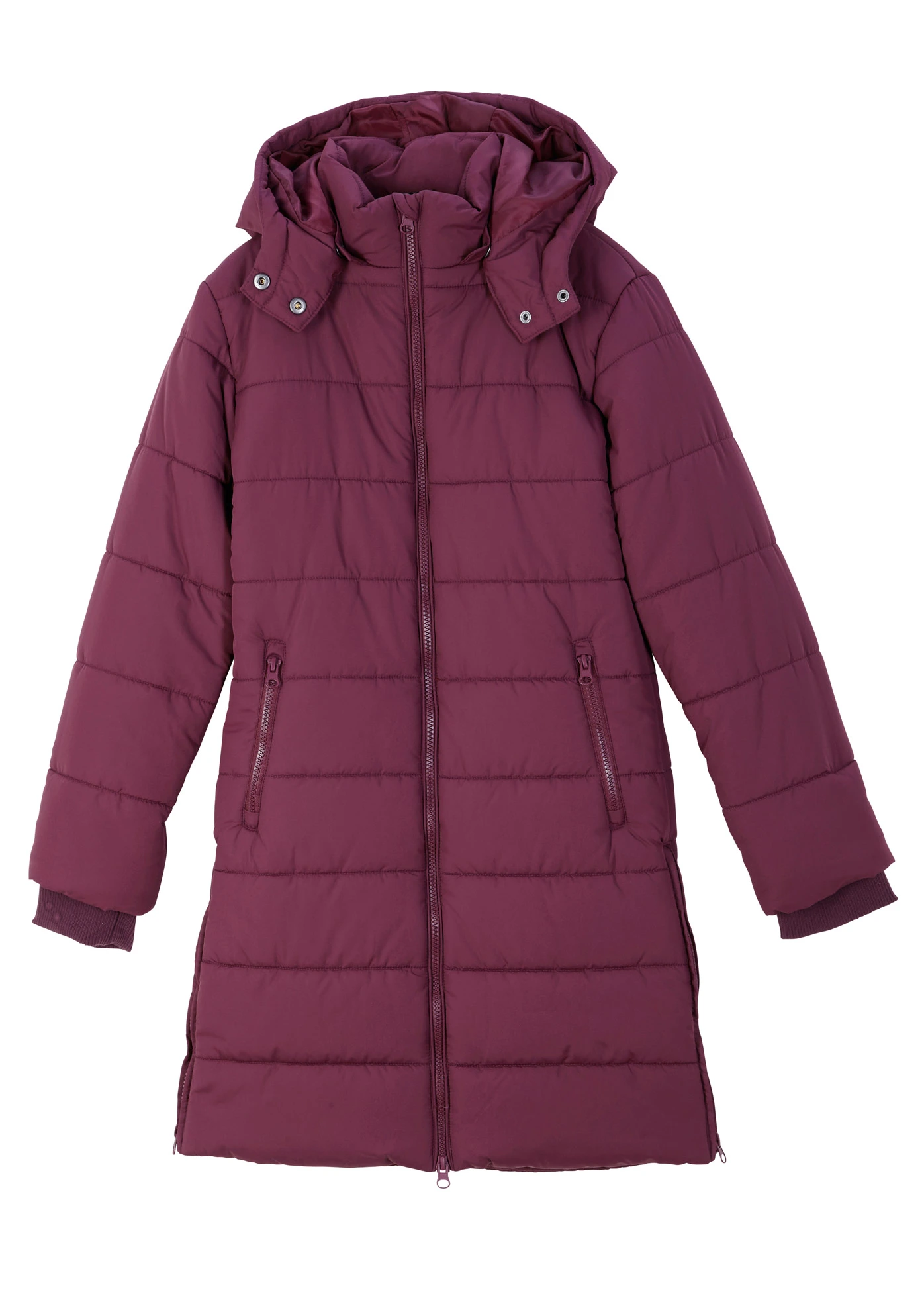 Prošívaný kabát s odnímatelnou kapucí • lilková • bonprix obchod
