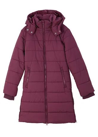 Prošívaný kabát s odnímatelnou kapucí • lilková • bonprix obchod