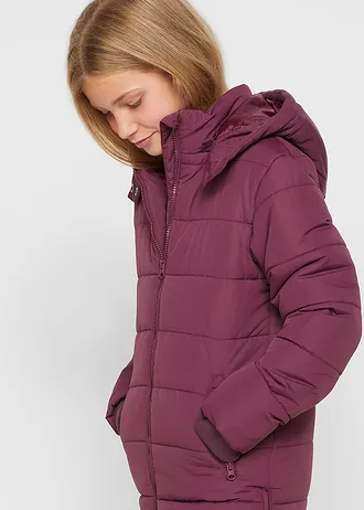 Prošívaný kabát s odnímatelnou kapucí • lilková • bonprix obchod