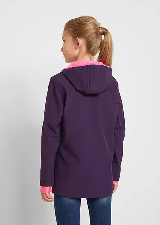 Waterafstotende softshell jas, Kleur: donkerpaars