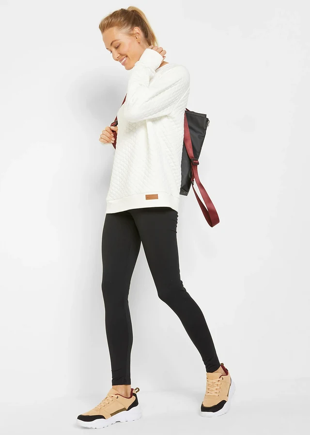 Thermo legging met zakje, cropped • zwart • product-page.page-title-suffix