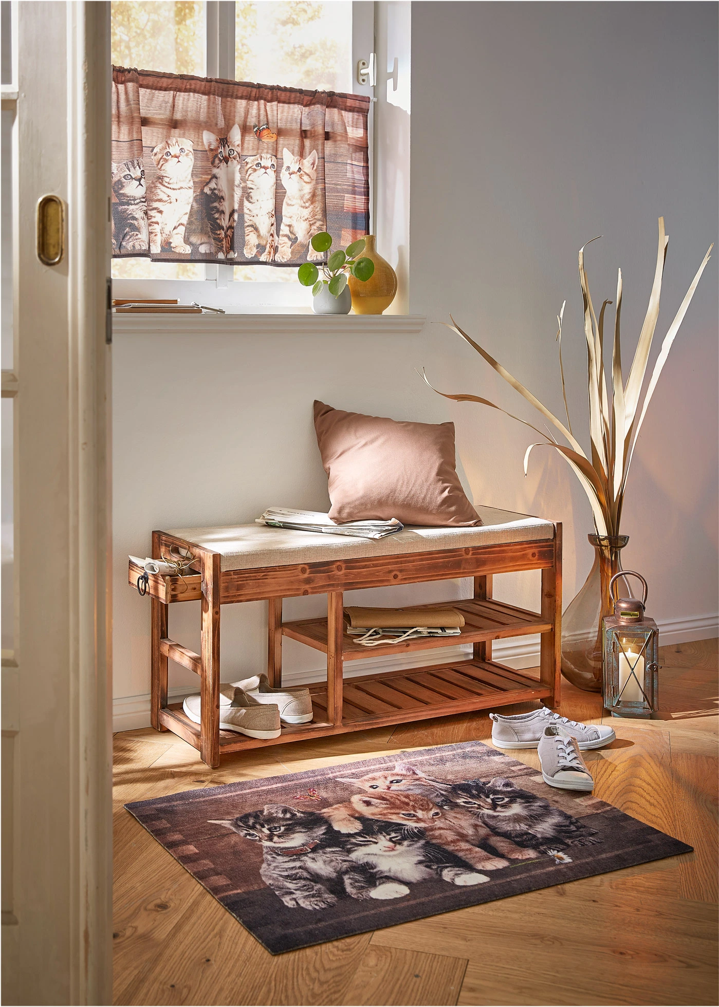 Wycieraczka z motywem kota • brązowy Wycieraczka Mia brąz • bonprix obchod