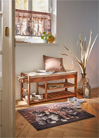 Wycieraczka z motywem kota • brązowy Wycieraczka Mia brąz • bonprix obchod