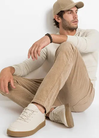 Strečové manšestrové kalhoty v pohodlném střihu, Slim Fit • velbloudí • bonprix obchod