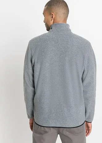 Lot de 2 vestes en polaire, Couleur: noir+gris chiné