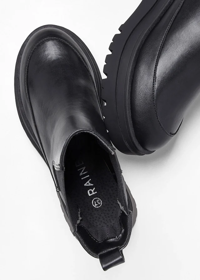 Chelsea boots met profielzool • zwart • product-page.page-title-suffix