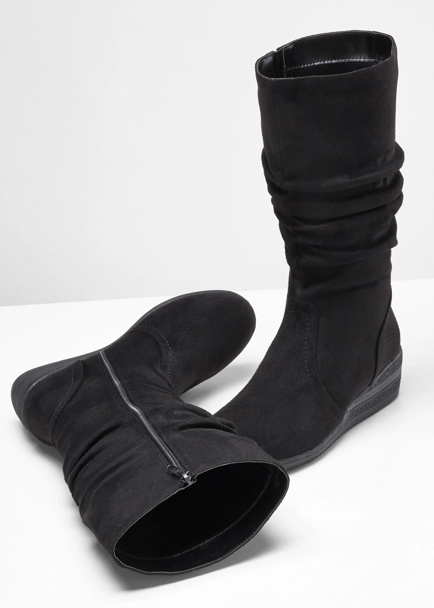 Klinové čížmy z udržateľného mateirálu • čierna • obchod bonprix