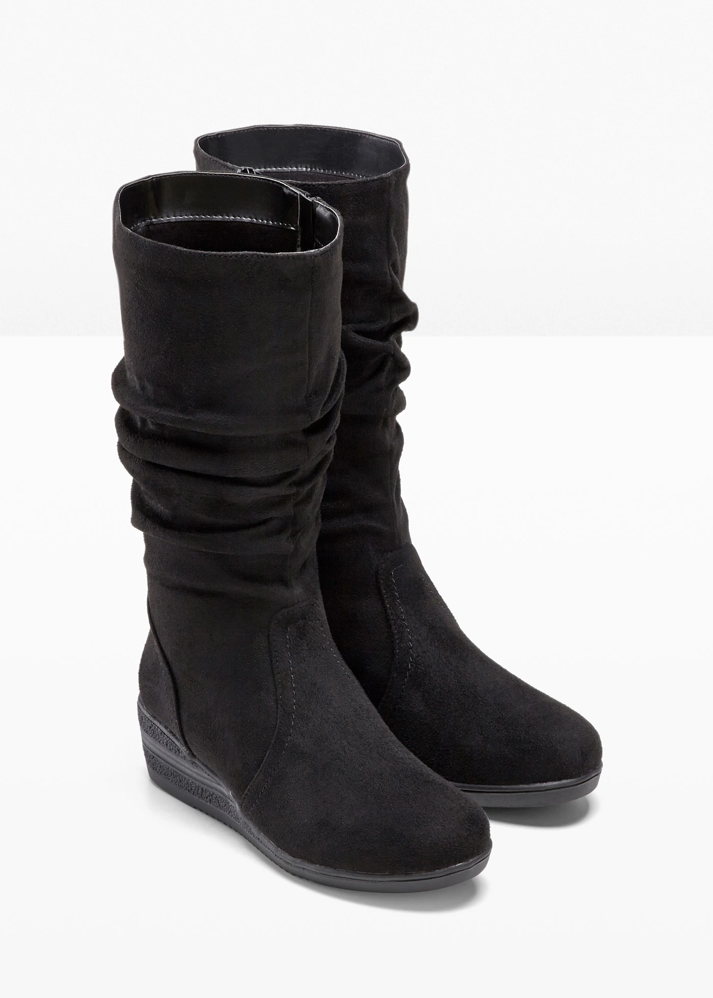 Klinové čížmy z udržateľného mateirálu • čierna • obchod bonprix