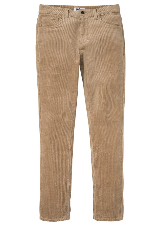 Pantaloni reiați cu stretch, croi confortabil, slim fit
