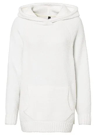 Svetr s kapucí, z plyšového flísu