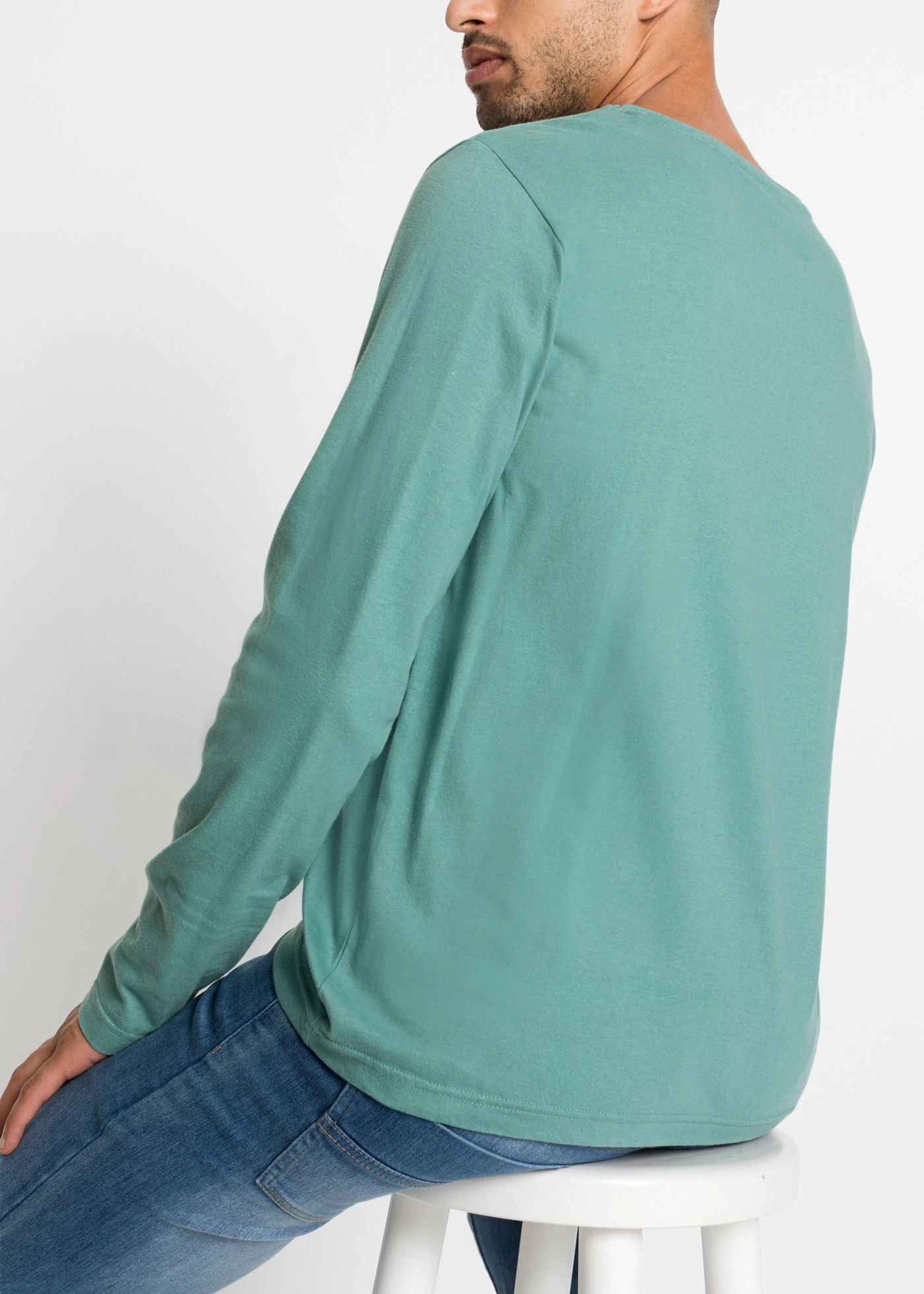 Tričko s dlouhým rukávem (3 ks v balení) • kouřově šalvějová + antracitový melír + tmavě modrá • bonprix obchod