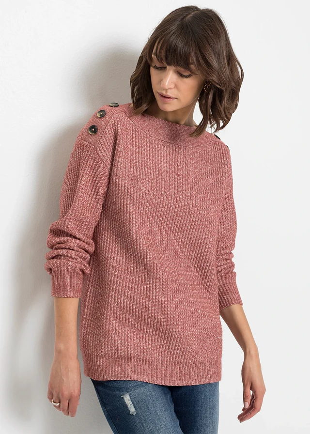 Oversized trui met knopen